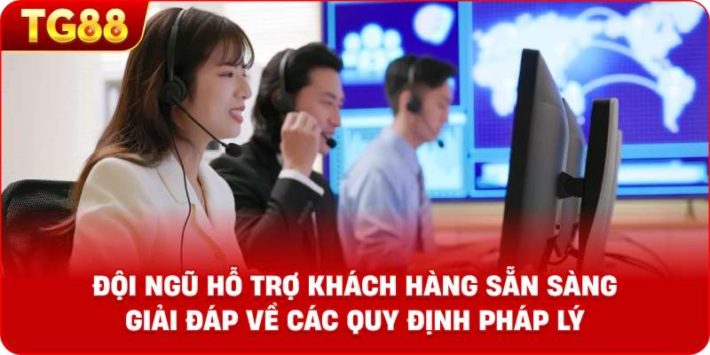 Đội ngũ hỗ trợ khách hàng sẵn sàng giải đáp về các quy định pháp lý.